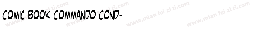 Comic Book Commando Cond字体转换